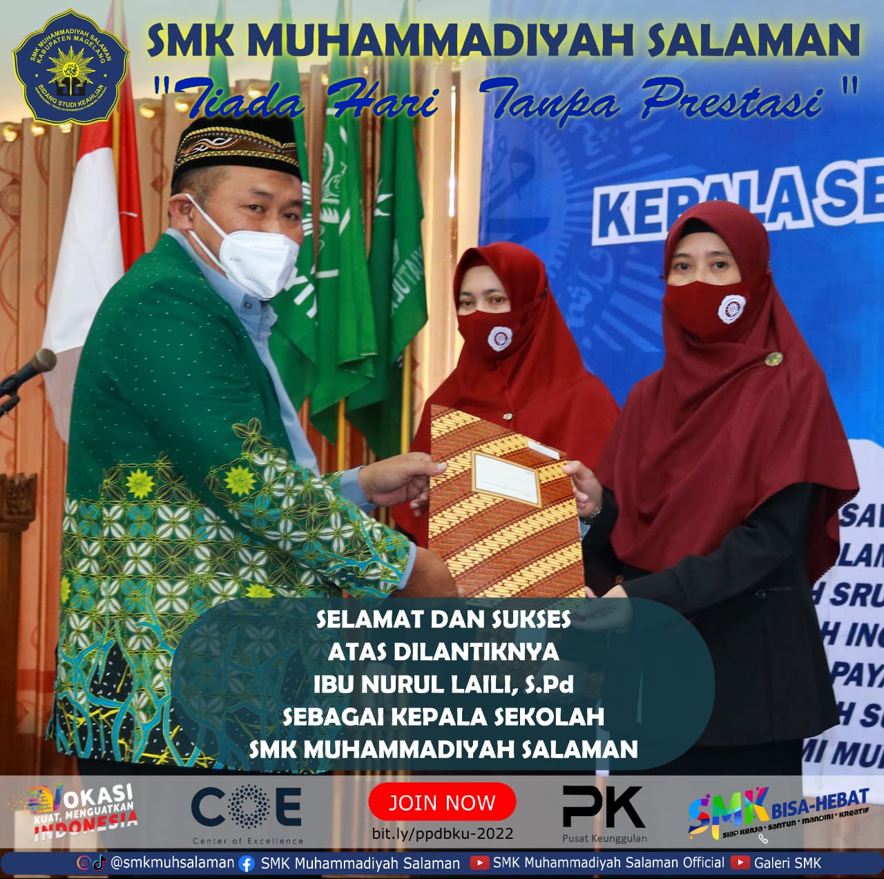 Selamat atas Pelantikan Kepala SMK Muhammadiyah Salaman